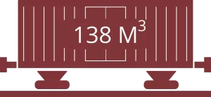 Крытый вагон 138 куб. м, 11-280 | 11-280-01 | Carriage depot | Freight wagon rental | Wagons for rent in Kazakhstan, Asia, CIS, Baltic countries | Rentable wagons 138m3 | взять вагоны в аренду 138 м3